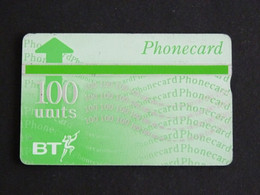 TELECARTE BRITISH TELECOM 100 UNITS - DOS NOIR - BT General Issues