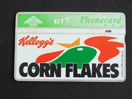 TELECARTE BRITISH TELECOM PHONECARD 20 UNITS - KELLOGG'S CORN FLAKES - BT Edición Publicitaria