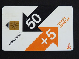 TELECARTE FRANCE TELECOM 50 UNITES OFFERTES + 5 - 2007