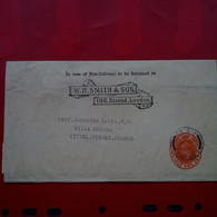 LETTRE ENTIER LONDON W.H.SMITH AND SON POUR VITTEL - Covers & Documents
