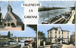 92 .n° 24187 . Villeneuve La Garenne . Vue D Ensemble. Voiture. Péniches. Carte Postale Photo. Cpsm  . - Villeneuve La Garenne