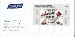 Netherlands Cover Sent To Germany 29-12-2015 Topic Stamps Ships - Lettres & Documents