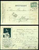 Nederland 1905 Briefkaart Van Amsterdam Naar Scheurleer ''s Gravenhage NVPH 55 - Storia Postale