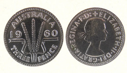 AUSTRALIA 3 PENCE 1960 IN ARGENTO - Threepence