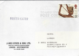 Groot-Brittannië Brief Uit 1972 Met 1 Zegel (4492) - Covers & Documents