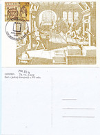 Jugoslawien - Maximumkarte Alte Druckerei (MA.424) - Cartes-maximum
