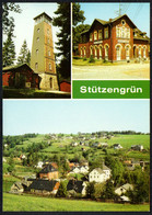 F5712 - TOP Stützengrün Gasthaus Gaststätte Bahnschlößchen - Verlag Bild Und Heimat Reichenbach - Aue