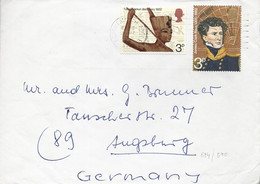 Groot-Brittannië Brief Met 2 Zegels (4537) - Covers & Documents