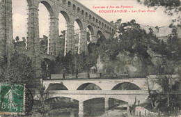 FRANCE- 13 BOUCHE Du RHÔNE - ROQUEFAVOUR - Les Trois Ponts - Roquefavour