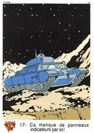 Tintin Vache Qui Rit Image 17 Espace Voyage Vers La Lune Char Tank Jeep - Unclassified