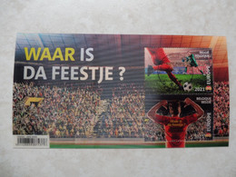 Belgique Bloc 2021 Oblitéré / Belgie  Blok 301 Gestempelt Mooie 2021 ( Haine Saint Pierre ) Football Waar Is Da Feestje - Used Stamps