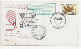 CRASH AIRMAIL COVER VOL ACCIDENTE VOL REPORTE PUIS INTERDIT CACHET BLEU BRUXELLES BELGIQUE COURRIER PAR BALLON - Vliegtuigen