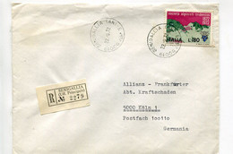 ITALIE Senigallia 1972 - Affranchissement Seul Sur Lettre Recommandée Pour L'Allemagne - Alpinisme - Maschinenstempel (EMA)