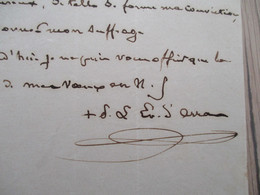 LAS Autographe Signée Pierre Louis Parisis Eêque D'Arras 29/5/1862 à Propos D'ouvrages - Altri & Non Classificati