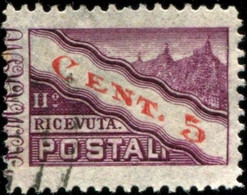 Pays : 421 (Saint-Marin)  Yvert Et Tellier N° : Colis Postaux  16 (o) (½ Timbre Droite) - Parcel Post Stamps