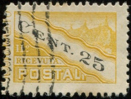 Pays : 421 (Saint-Marin)  Yvert Et Tellier N° : Colis Postaux  19 (o) (½ Timbre Droite) - Parcel Post Stamps