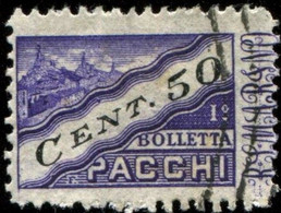 Pays : 421 (Saint-Marin)  Yvert Et Tellier N° : Colis Postaux  21 (o) (½ Timbre Gauche) - Parcel Post Stamps