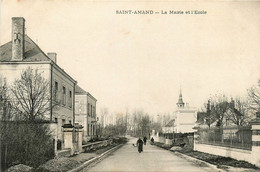 St Amand * Rue Du Village * La Mairie Et L'école - Saint Amand Longpre