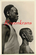 Carte Photo Fotokaart Scarifications Les Types Sarra Afrique Ethnique Native CPA ZAGOURSKI Leopoldville Congo Belge - Belgian Congo