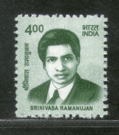 India 2016 11th Def. Series Makers Of India 400p Srinivasa Ramanujan Phila D194 1v MNH - Chanteurs