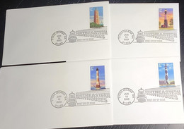 P) 2003 UNITED STATES, SOUTHEASTERN LIGHTHOUSES, SET OF 4 FDC, XF - Andere & Zonder Classificatie