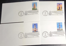 P) 2003 UNITED STATES, SOUTHEASTERN LIGHTHOUSES, SET OF 4 FDC, XF - Autres & Non Classés