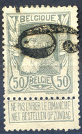 Belgique COB N°63 - Oblitération GRAND CHIFFRE DE QUITTANCE 6 - (F2235) - 1905 Barbas Largas