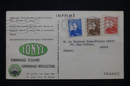 IRAN - Carte Publicitaire " Biomarine " De Téhéran Pour La France  En 1954 - L 115525 - Irán