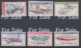 #L37 Lundy Island Stamps 1954 Jubilee Dated Air Imperforate Set Mint Balloon Chopper Jet - Ortsausgaben