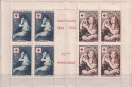 France - Carnet Croix Rouge - Neuf Sans Charnière - 1954 ** - Croix Rouge