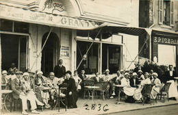Le Pouliguen * Carte Photo * Devanture Grand Café Louis PILOQUET , Sur Le Quai * Commerce * Photographe Chavance - Le Pouliguen