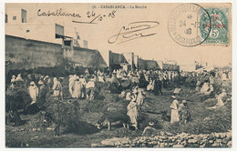 CPA - CASABLANCA (Maroc) - Le Marché - Casablanca