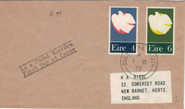 Irland Baile 1972 > England - Sonne Friedenstaube - Lettres & Documents