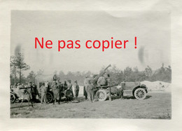 PHOTO FRANÇAISE 54e RAC - AUTO CANON CONTRE AVIONS ET SON CAISSON A SOMME SUIPPE PRES LA CHEPPE MARNE - GUERRE 1914 1918 - 1914-18