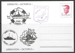 CP. Operatie/Operation "Octopus" - A961 ZINNIA - M906 BREYDEL - Oefeningen/Exercices Perzische Golf 28/02/1991. - Boten