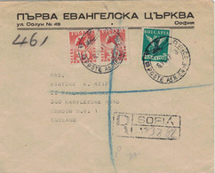 Reko Sofia 1947 > London Flugpost - Storia Postale