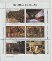 France Feuillet 6 Vignettes Hospices De Beaune (21) - Altri & Non Classificati