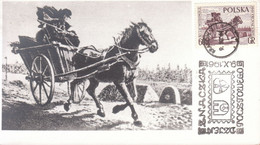 AD 07 - Maximum Card - Stamp Day 1961 - Horse And Stagecoach - Cartes Maximum