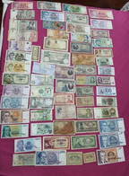 Banknotes  LOT  63 ALL  DIFERENT  Pcs - Vrac - Billets