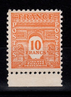 YV 629 N* (infime) Arc De Triomphe Cote 21 Euros - Unused Stamps