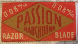 VINTAGE RAZOR BLADES ZILETI VEICOLI FAHRZEUGE PASSION 0.08 Mm - Rasierklingen