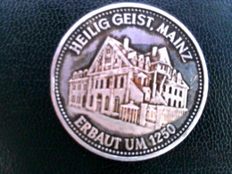 Münzen/ Medaillen: Heilig Geist Mainz, Erbaut 1250. Historischer Gasthof Binding Brauerei, Silber 1000 - Numismatik