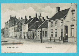 * Breskens (Zeeland - Nederland) * (Uitg A.v. Overbeeke, Terneuzen) Dorpsstraat, Rare, Old, Animée - Breskens