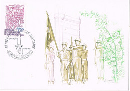43363. Tarjeta Maxima  SAINT MAIXENT L'ECOLE (Deux Sevres) 1981. Escuela Militar, Militaria - 1980-89