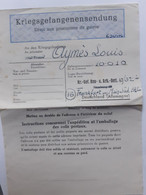 Formulaire D'envoi D'un Colis à Un Prisonnier De Guerre En Allemagne 1939-1945 - Historische Dokumente