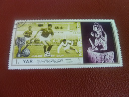 Y.a.r. - Football - Mexico 1970 - Jules Rimet Cup - Val 1 B - Postage - Polychrome - Oblitéré - Année 1970 - - 1970 – Mexique