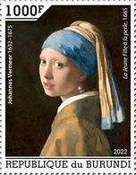 Burundi 2022, Art, J. Vermeer, 1val - Ongebruikt