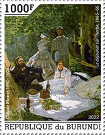 Burundi 2022, Art, Monet, 1val - Unused Stamps