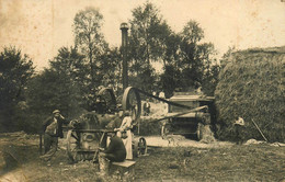 St Pierre Le Moutier * Carte Photo * Scène De Battage * Batteuse Scène Agricole Agriculture Foins - Saint Pierre Le Moutier