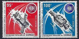 Congo Aerien YT 208 & 209 PA " Coopération Spatiale " 1975 Neuf** - Nuovi
